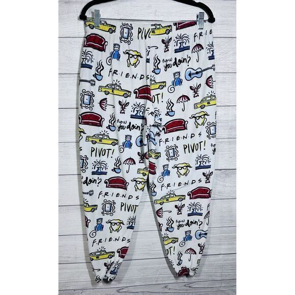 F.R.I.E.N.D.S Television Series Soft Sleep Pajama Pants Joggers Sleepwear Medium - Picture 1 of 7